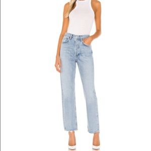 AGOLDE 90s fit midrise loose jeans in affair, 31